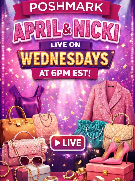 Handbags - Poshmark April & Nicki Live Promotional Poster